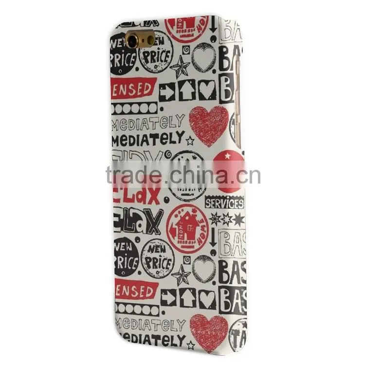 new design Soil release pc glitter phone cover
