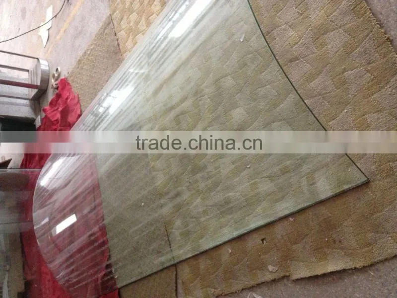 Glass ,10mm Tempered curved glass ,Guangzhou supply building glass