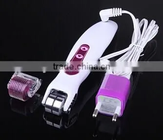 Vibrating LED Red Derma Needle Roller Hair Loss Skin Care Acne Cellulite
