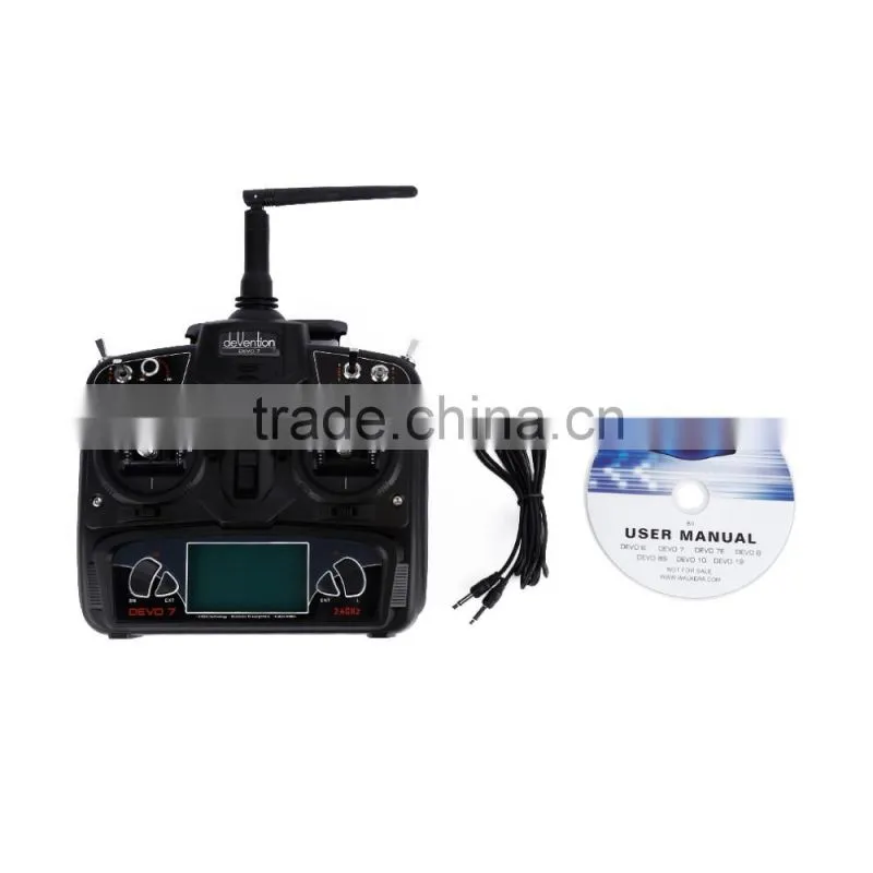 2.4G 7CH LCD Screen Radio System Transmitter RC Airplane for WALKERA DEVO 7