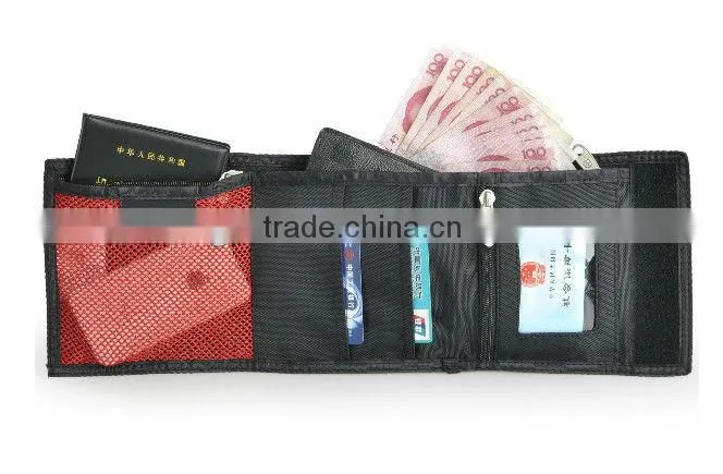 2016 Cheap high quality waterproof polyester wallet with zipper