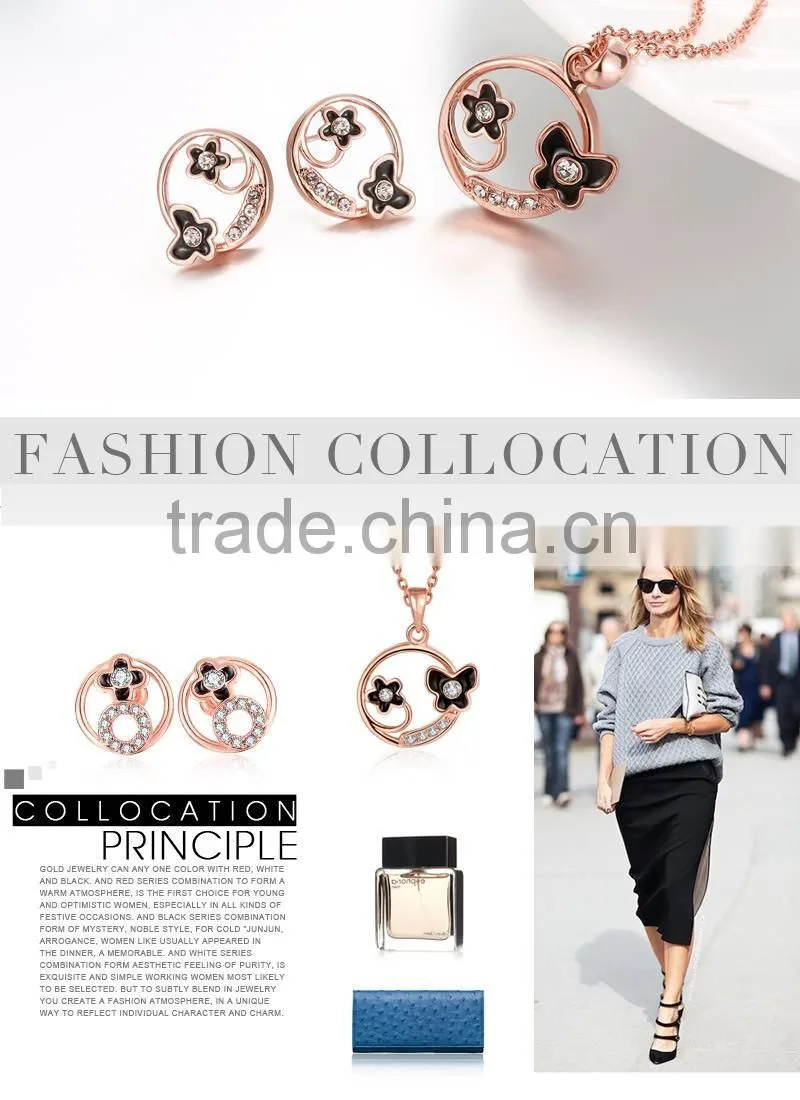 Attractive gold jewelry 18K Gold Plating Jewelry Set