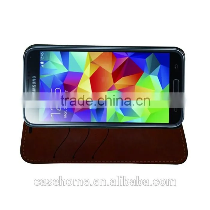 Standing Phone Shell Leather Flip Cover for Samsung Galaxy S6