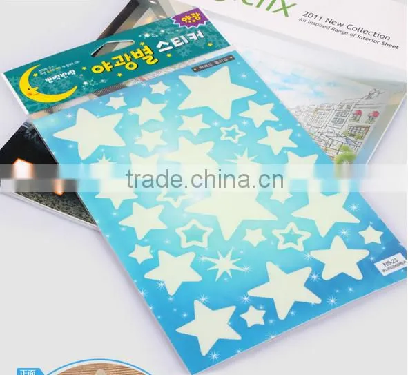 Hot sale wholesales Cartoon noctilucent stick/luminous stickers