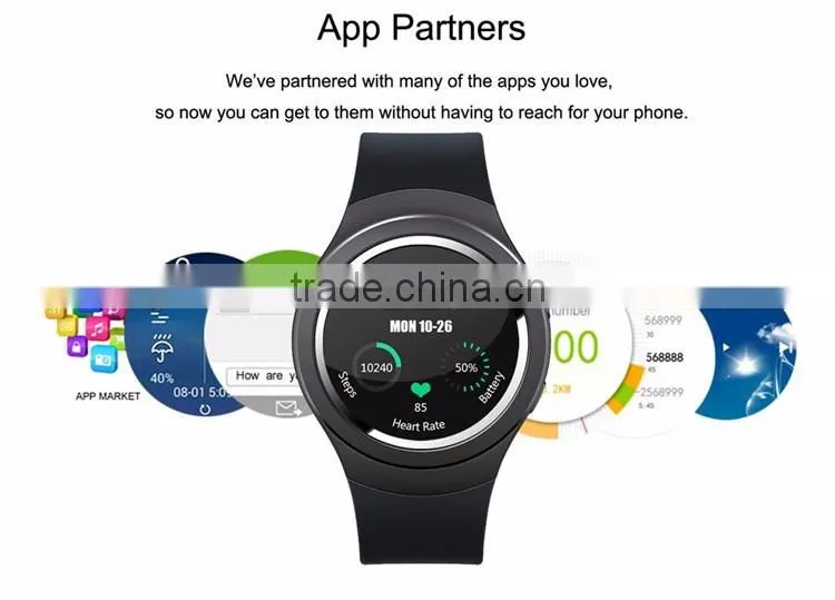 2016 X3 sim card smart watch 3g round smart watch MTK 6572 smartwatch sport