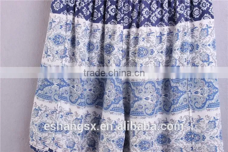 Ladies viscose printed short casual hot plain pants