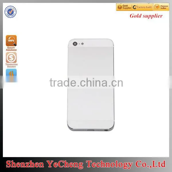 Mobile parts for iphone 5 battery cover , for iphone 5 back cover housing , for iphone 5 back cover repalcement