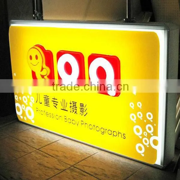 Custom plastic light up letters for sign box