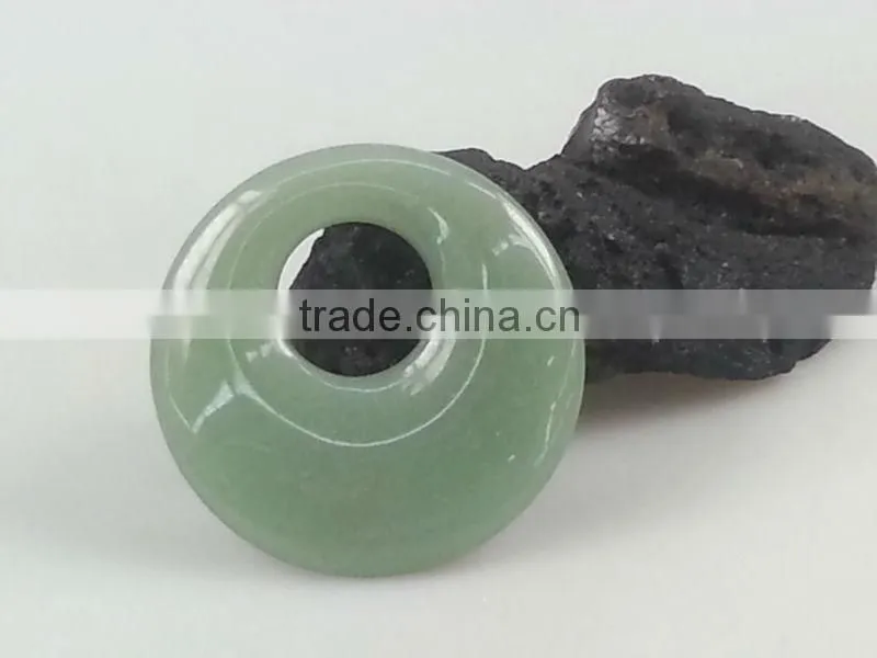 Natural red aventurine donuts pendants, gemstone pendants
