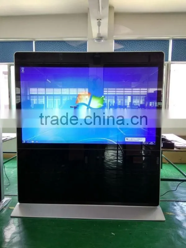 84 inch floor standing horizontal LCD monitor LCD digital signage player advertising player