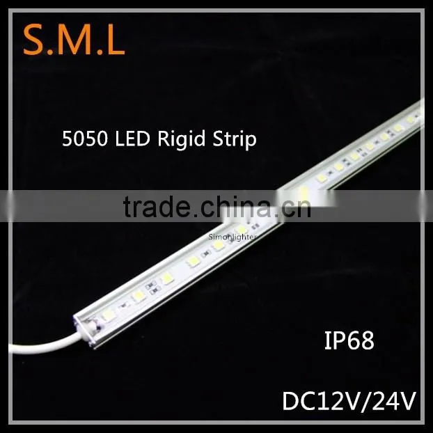 2016 hot sales !!! 5050 SMD LED light bar rigid led strips DC12/24V
