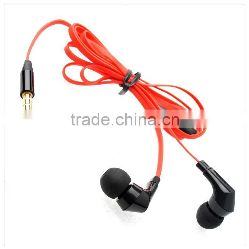 hot sale metal earcup good quality colorful wired Earphone