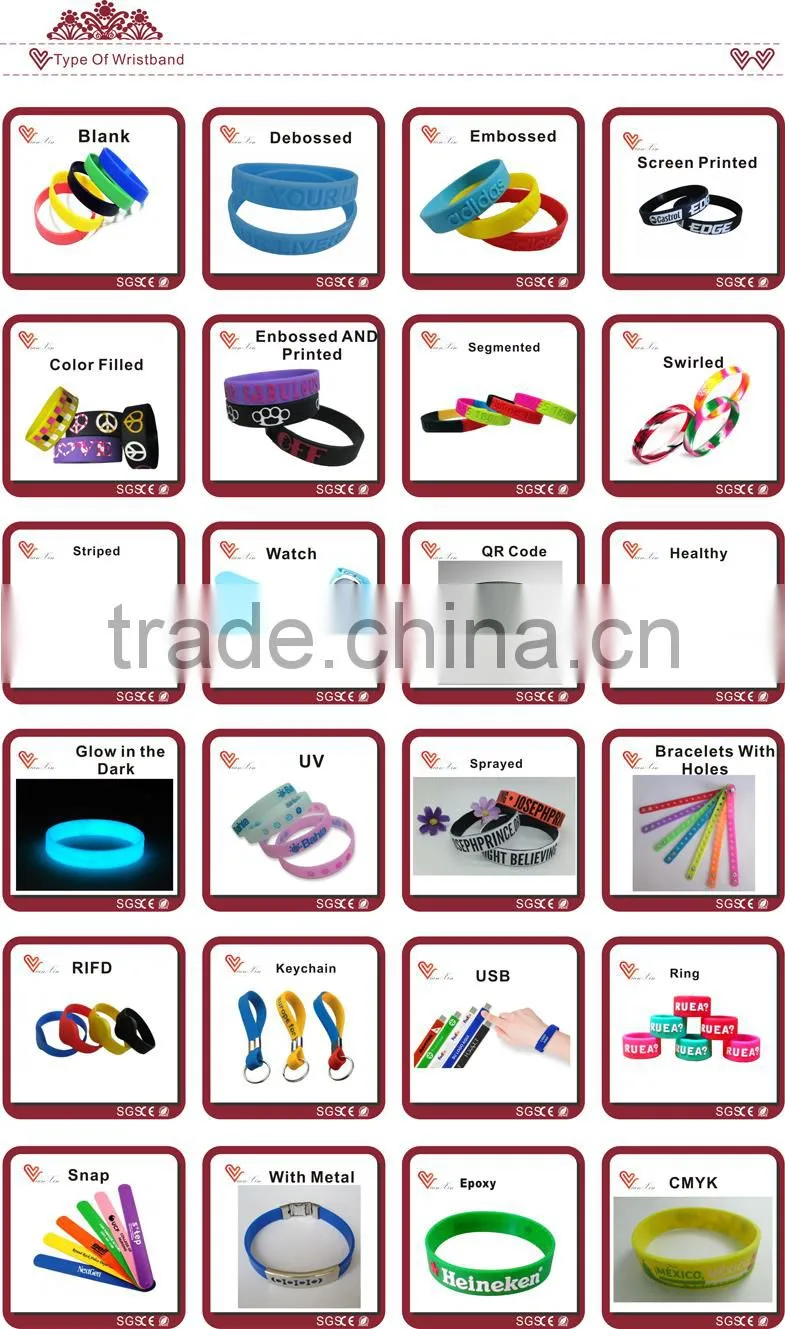 Custom sillicone wristband for sale