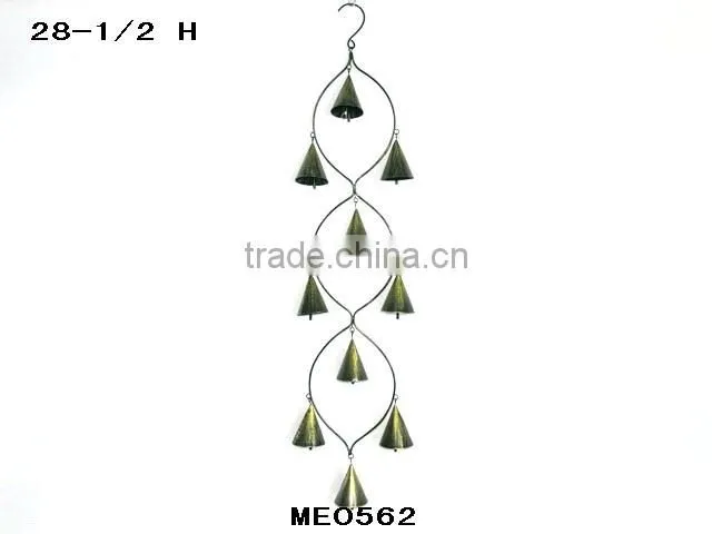 Iron crafts wind chimes with Cow Bells for sale windchime