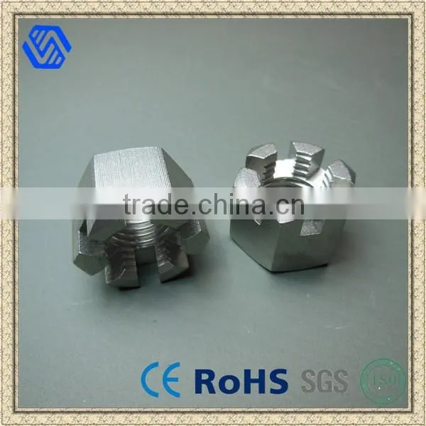 Bailian Surprise Price Carbon Steel Hex Slotted Castle Nut