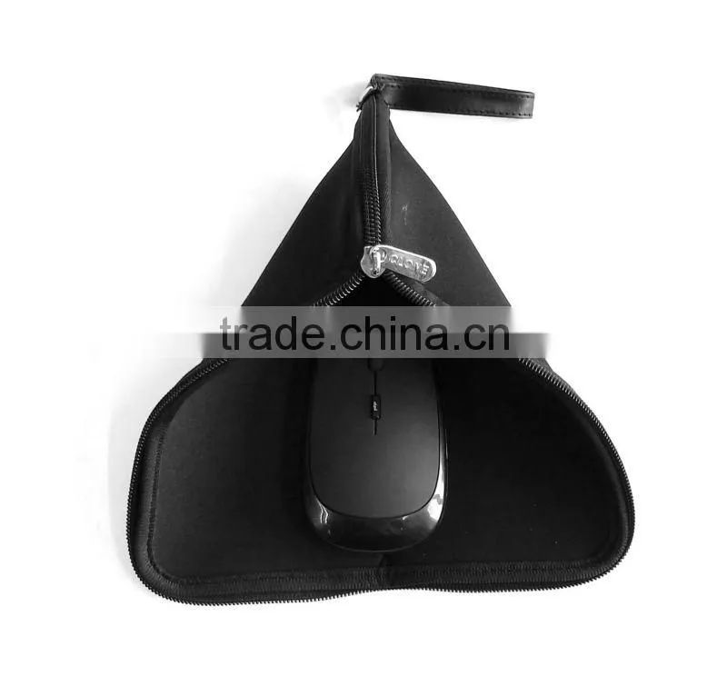 mouse pad with zipper and mouse pouch