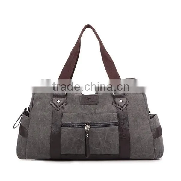 Wholesale fancy customized duffel canvas travel bag