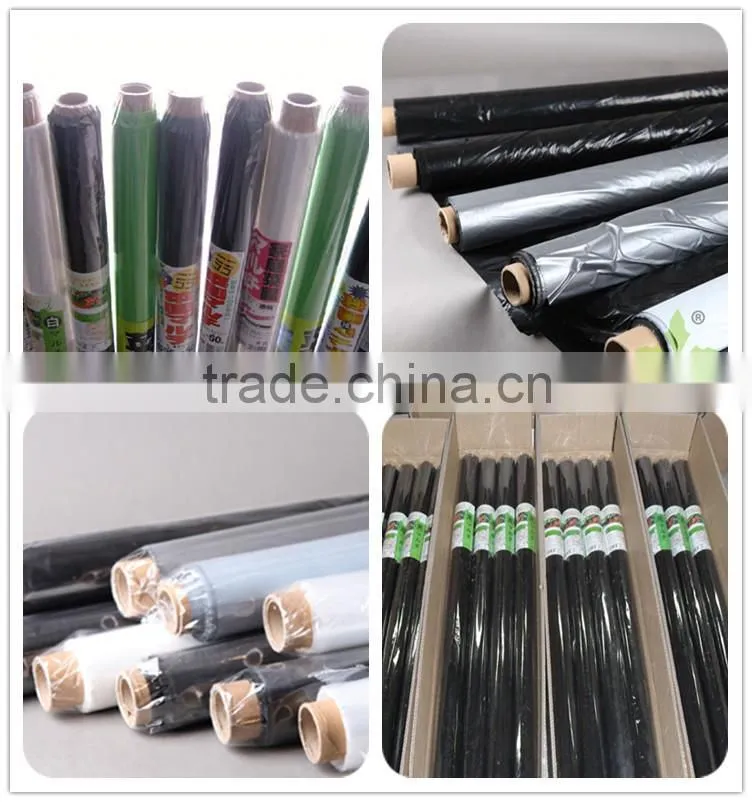 PE Plastic Black-Silver plastic Mulch Film Punch Hole /agricultural mulch film/biodegradable mulch film
