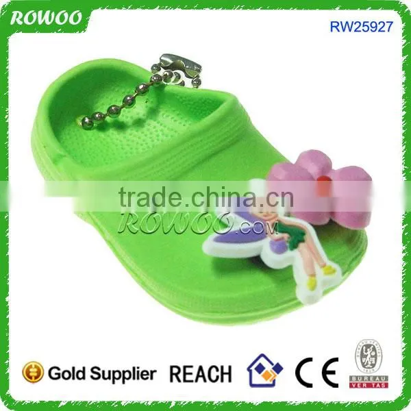 Promotional Custom Slipper Shape acrylic photo keychain