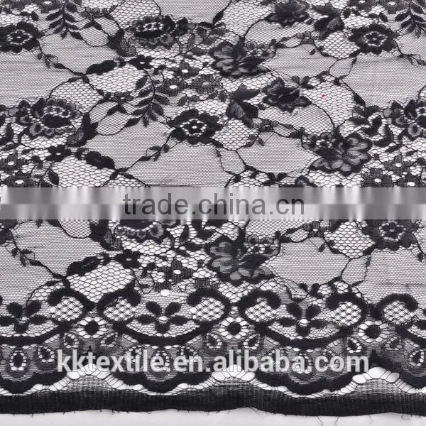 2014 wholesale price 100% Nylon mesh lace fabrics in metallic thread