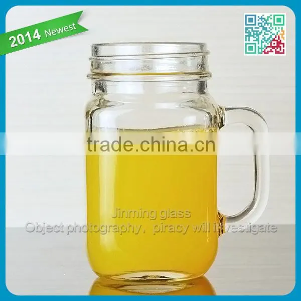 Mason jar drinking glass mason jars with handles
