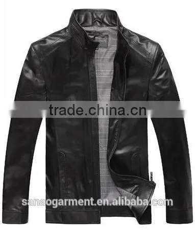 Handcrafted sheep leather jackets for men wholesale