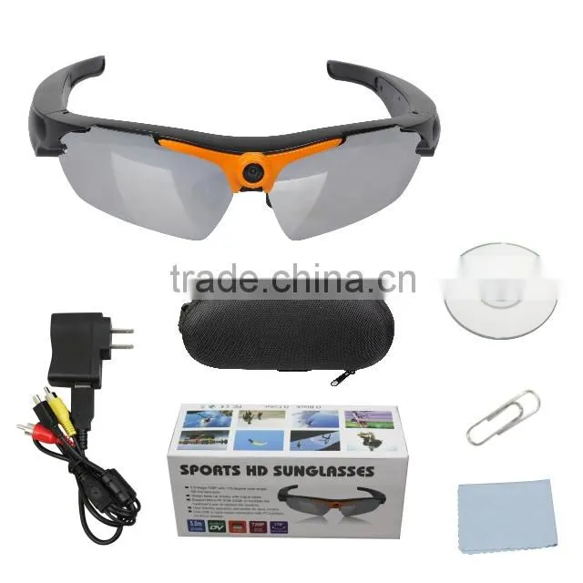 Oem factory high quality HD 720P sport camera in glasses camera