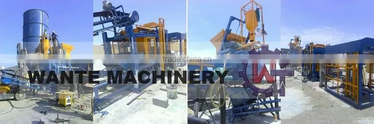 WANTE BRAND protable QT8-15 fully automatic and multifunctional block making machine line