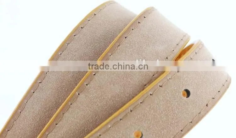 NEW Design PU leather dresses for women belt with gold buckle in yiwu