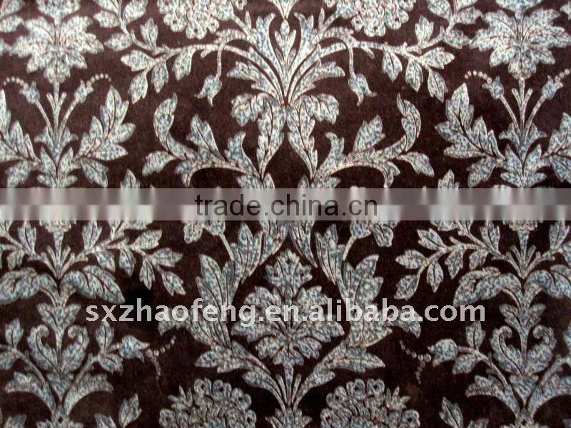 cotton spandex printed velvet fabric