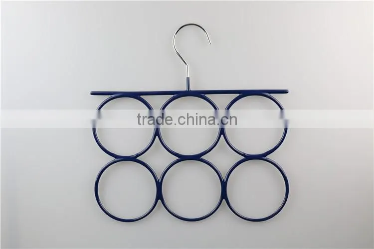 Laundry wire hanger factory in china for scarf Round Metal Hanger