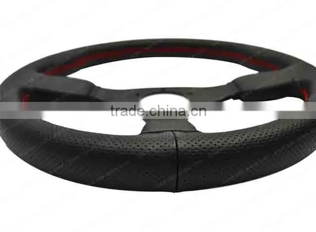 Racing leather steering wheel