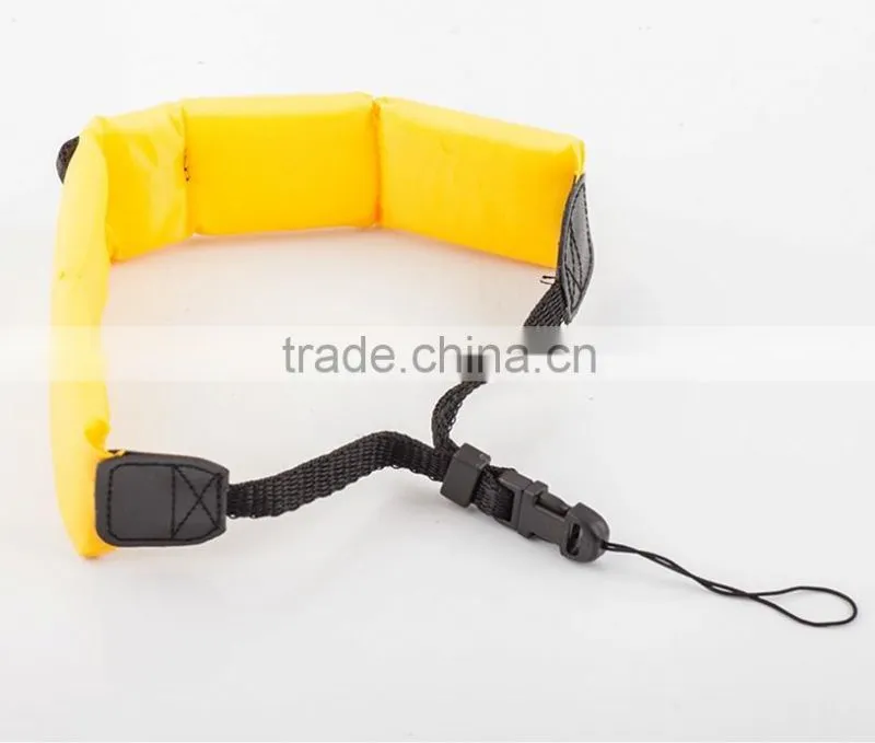 Floating wrist strap for waterproof camera-yellow