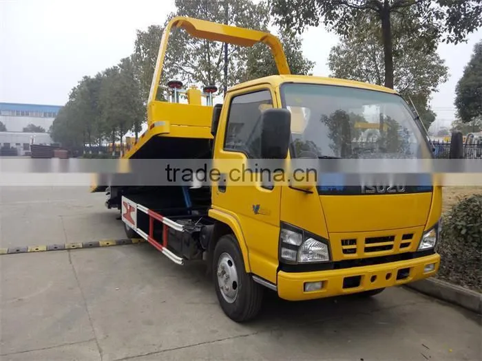 2015 yellow color China JAC road wrecker truck
