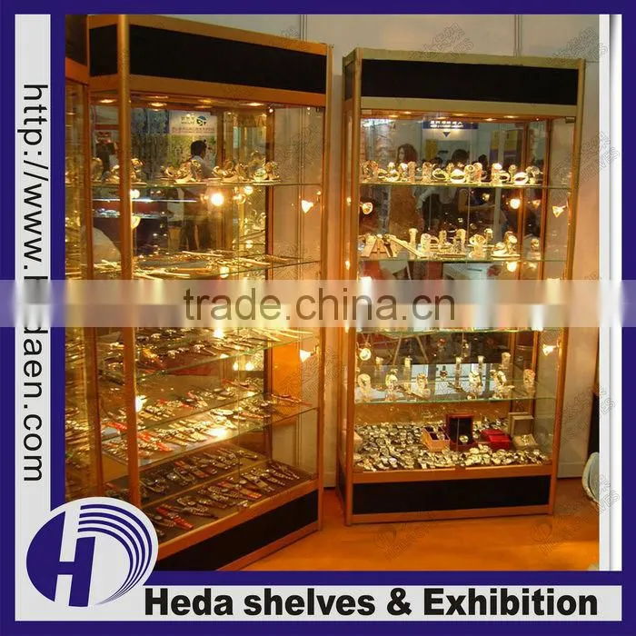 glass showcase jewelry display case