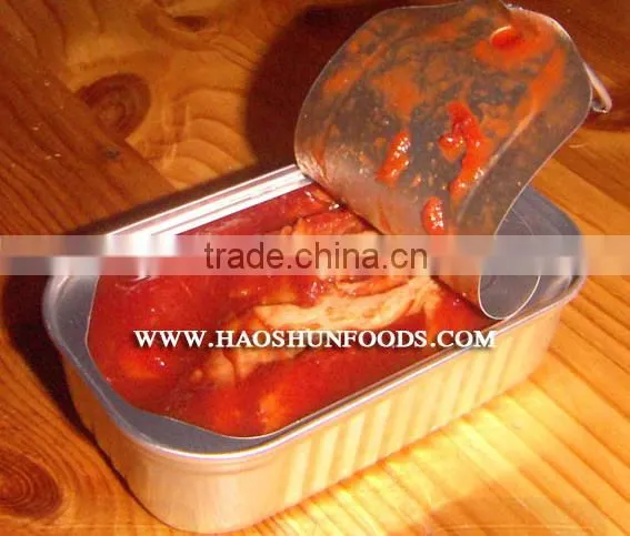 Canned Mackerel fish in Tomato Sauce