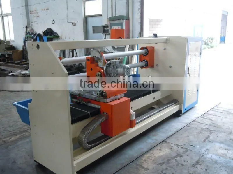 Double-side tape log roll double shafts cutting machine