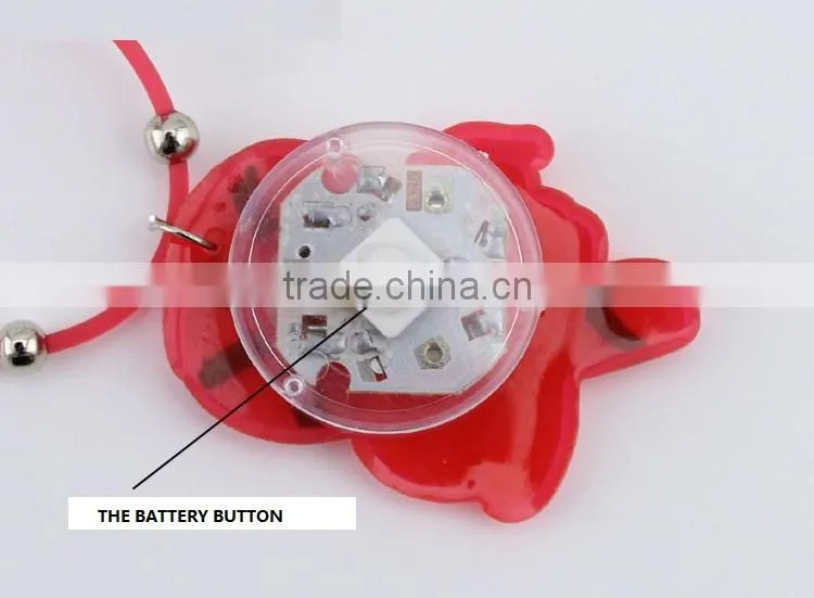LED flashing christmas father necklace pendant glow necklace