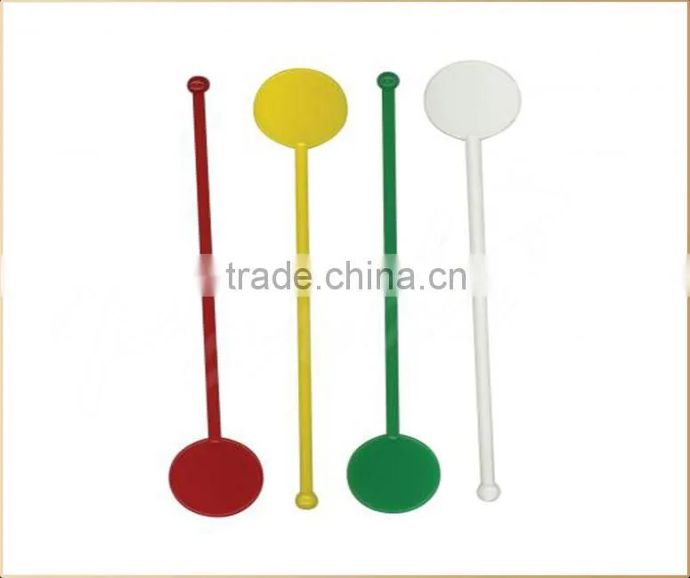 Logo printed customized plastic stir swizzle sticks