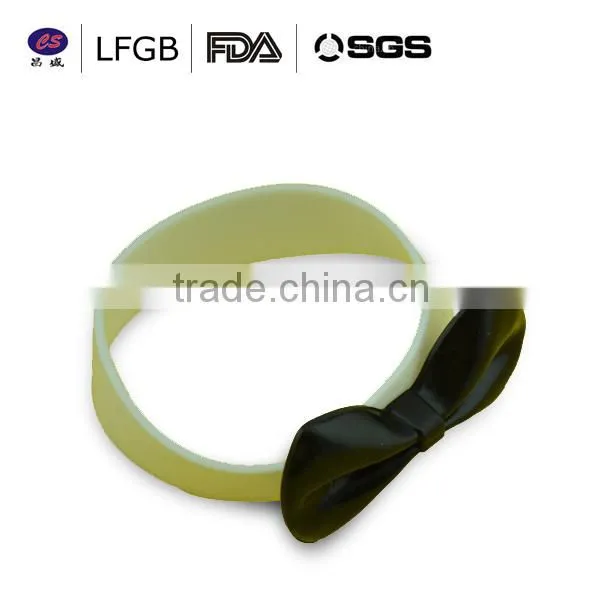 Food grade silicone wristbands/silicone wristband silicone bracelet/promotional gifts for lovely girls