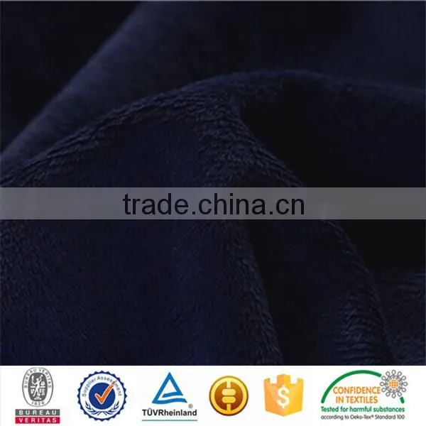 100%polyester FDY 75D/144F micro minkee fabric