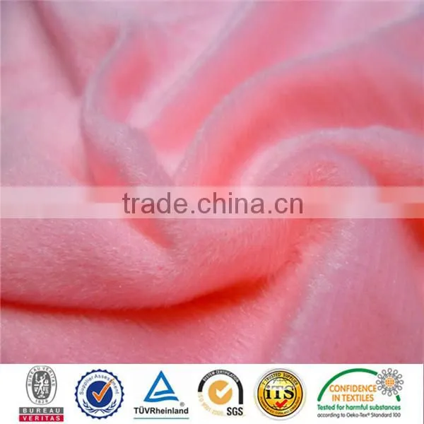 Italy Velvet Warp Knitting Shiny Velboa For Hometextile