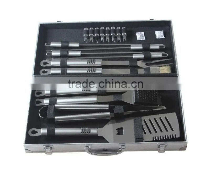 18pcs BBQ Tool Set With Non Slip Handle