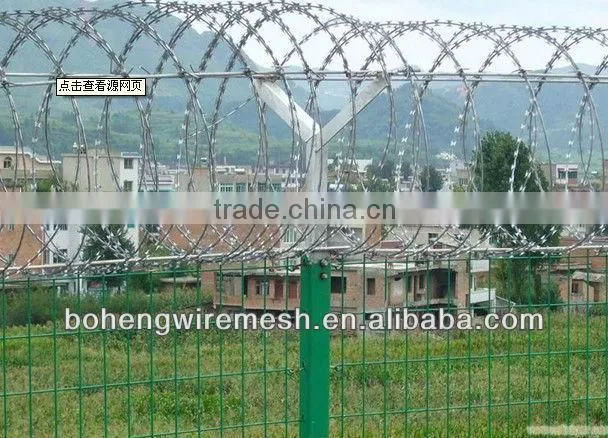 Cross Type Razor Wire Fencing for Military Base