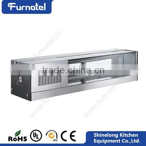 Hot Sale Refrigeration Equipments For Restaurant Static Cooling Refrigerated Sushi Showcase