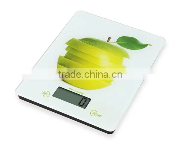 hot selling kitchen food scale surface printing customizable 5kg/1g VKS303-07