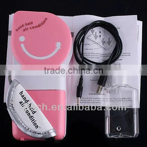 Battery fan/handheld water mist fan/mini air conditioner