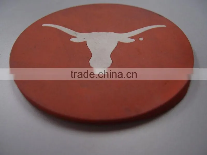 Hotel used laminated glass drink placemat coaster