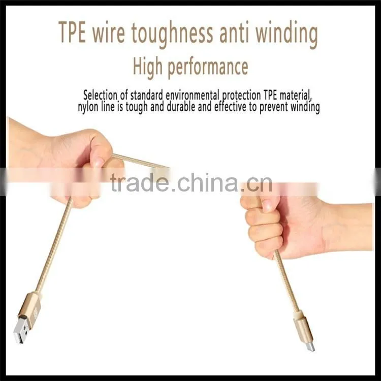 2016 Fashion Type-C to USB2.0 Data and charging sync braided cable