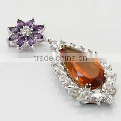 925 Silver Sun Floating Charms Pendant